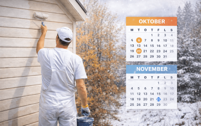 Hur sent på året kan man måla fasaden?